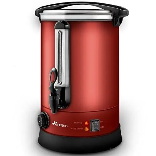 Produktbild: TRESKO® Glühweinkocher 30L / 2500W Einkochautomat aus Edelstahl Glühweinkessel Glühweinautomat Heißgetränkeautomat Heißwasserspender