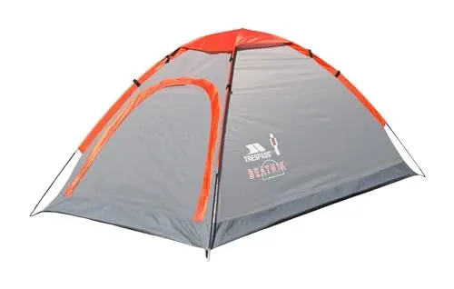Produktbild: Trespass Beatnik, Smoke, 2 Personen Zelt 200cm x 120cm x 100cm / 1,8kg / Wasserdicht / Feuerhemmend, Grau