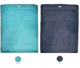 Produktbild: Trespass Catnap, Jade, 2 Personen Drei Jahreszeiten Schlafsack 180cm x 140cm, Grün