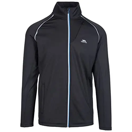 Produktbild: Trespass Clive, Black, XS, Schnelltrocknende Antibakterielle Sportjacke für Herren, X-Small, Schwarz