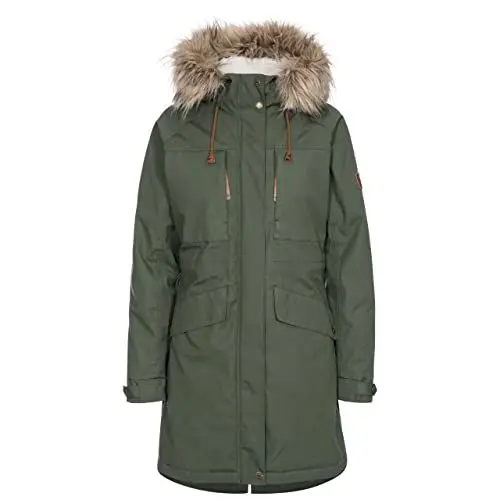 Produktbild: Trespass Damen Faithful wasserdichte Jacke Mit Anpassbarer Integrierter Kapuze, Basil, S