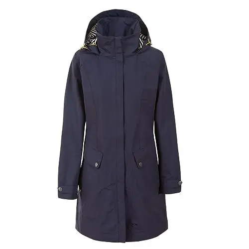Produktbild: Trespass Damen Rainy Day Regenjacke Mit Einrollbarer Kapuze - Blau (Ink) , S