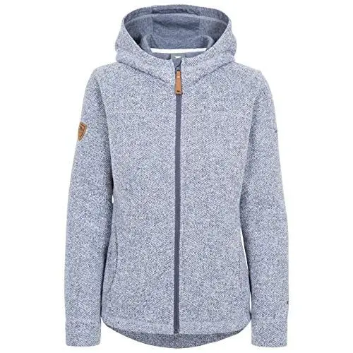Produktbild: Trespass Damen Reserve Warme Microfleece-Jacke mit Kapuze, 260 g/m², Denim-blau, XS
