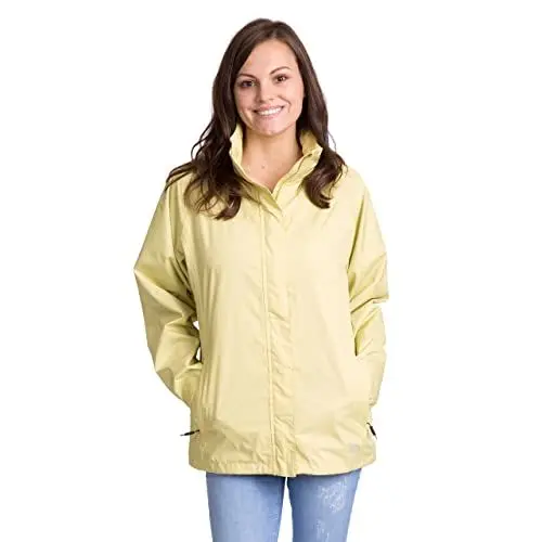 Produktbild: Trespass Damen Wasserdichte Regenjacke Mit Einrollbarer Kapuze Lanna II, Limelight, XS, FAJKRAM10018_LLTXS