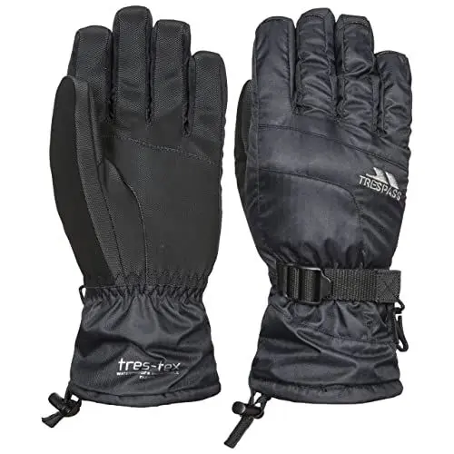 Produktbild: Trespass Embray, Black, L, Wasserdichte Gepolsterte Handschuhe für Damen, Large, Schwarz