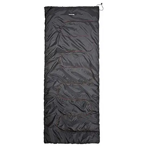Produktbild: Trespass Envelop, Black, Zusammenzipbarer Drei Jahreszeiten Schlafsack 180cm x 70cm, Schwarz