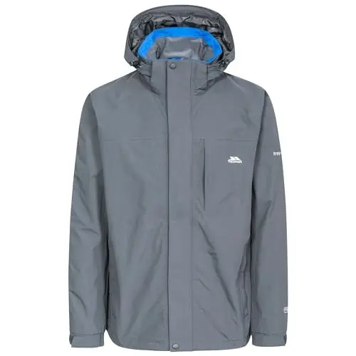 Produktbild: Trespass Herren Jacke Mit Einrollbarer Kapuze Edwards II, Carbon, XL, MAJKRAN10008_CBNXL, Grau (Carbon)