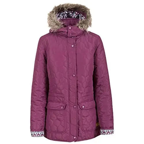 Produktbild: Trespass Jenna, Blackberry, XS, Warme Wasserdichte Jacke mit abnehmbarer Kapuze für Damen, X-Small, Violett / Lila