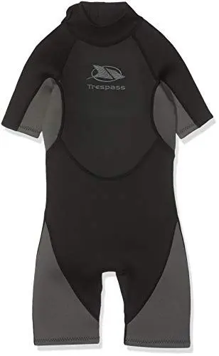 Produktbild: Trespass Jungen Neoprenanzug Scuba, Schwarz, Größe 11/12 (146-152 cm)
