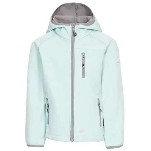 Produktbild: Trespass Kinder Softshelljacke Kian mit Kapuze XX-Small Blassminze, 2/3 Jahre