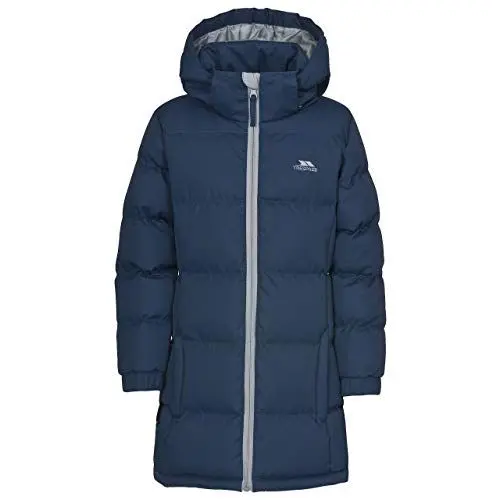 Produktbild: Trespass Mädchen Tiffy Warme Gepolsterte wasserdichte Winter/Regen Jacke Mit Abnehmbarer Kapuze, Navy Tone, 3/4