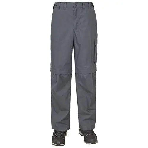 Produktbild: Trespass Mallik, Graphite, XXXL, Wasserabweisende Hose mit UV-Schutz und abnehmbaren Hosenbeinen für Herren, XXX-Large / 3XL / 3X-Large, Grau