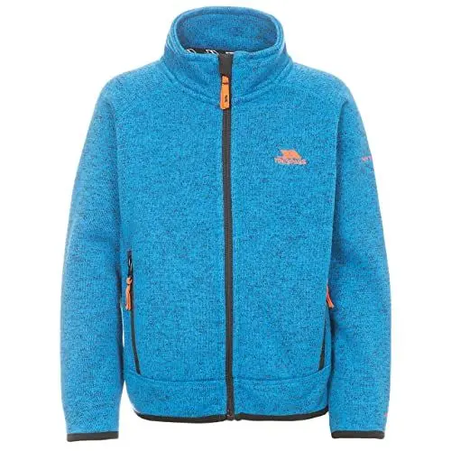 Produktbild: Trespass Mario, Blue Marl, 11/12, Warme Fleecejacke 300g/m² für Kinder / Jungen 2-12 Jahre, 11-12 Jahre, Blau