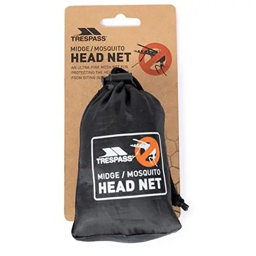 Produktbild: Trespass Midge Head Net, Black, Ultrafeines Moskitonetz, Schwarz