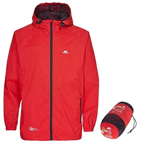 Produktbild: Trespass Qikpac Jacket Kompakt Zusammenrollbare Wasserdichte Regenjacke / Funktionsjacke / Wetterjacke für Damen und Herren / Unisex