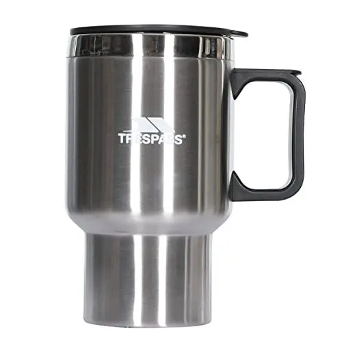 Produktbild: Trespass Sip, Doppelwandige Thermoskanne 500ml mit Plastikdeckel & Plastikgriff, 16cm x 9cm