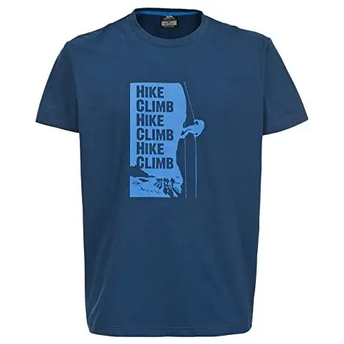 Produktbild: Trespass Tramore, Midnight Blue, XXS, T-Shirt mit Aufdruck für Herren, XX-Small / 2XS / 2X-Small, Blau