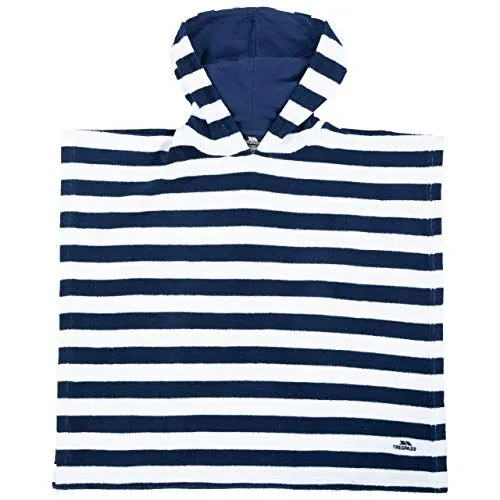 Produktbild: Trespass Unisex-Strandtuch mit Kapuze, Marineblau gestreift, jedes UK