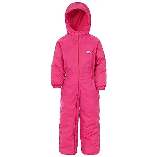 Produktbild: Trespass Unisex Kinder DRIPDROP Wasserdichter Regenanzug Mit Kapuze, Rosa (Gerbera), 12/18 Monate