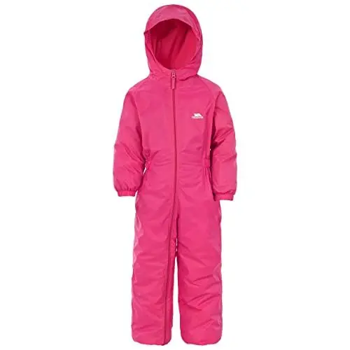 Produktbild: Trespass Unisex Kinder DRIPDROP Wasserdichter Regenanzug Mit Kapuze, Rosa (Gerbera), 12/18 Monate