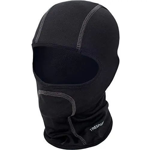 Produktbild: Trespass Unisex Moulder Balaklava Sturmmaske Sturmhaube Kopfhaube Gesichtsmaske, schwarz - schwarz, Each EU