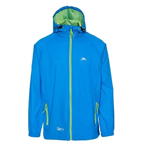 Produktbild: Trespass Unisex Qikpac Jacket Kompakt Zusammenrollbare Wasserdichte Regenjacke, Kobalt, 3XL EU