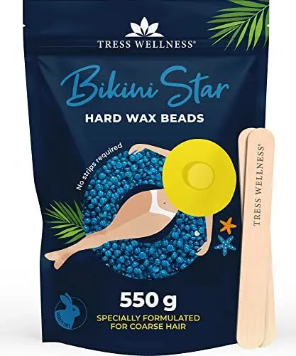 Produktbild: Tress Wellness Waxing Perlen - Für Sensible Haut ohne Wachsstreifen - 550g bis zu 50 mal Waxen - Wachsperlen Haarentfernung Wachs