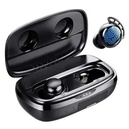 Produktbild: Tribit Bluetooth Kopfhörer, In Ear Kopfhörer Kabellos Bluetooth 5.3, Touch Control Kopfhörer mit 4 Mic ENC Rauschunterdrückung, IPX8 Wasserschutz, HiFi Stereo Ohrhörer für Arbeit und Studium, Schwarz