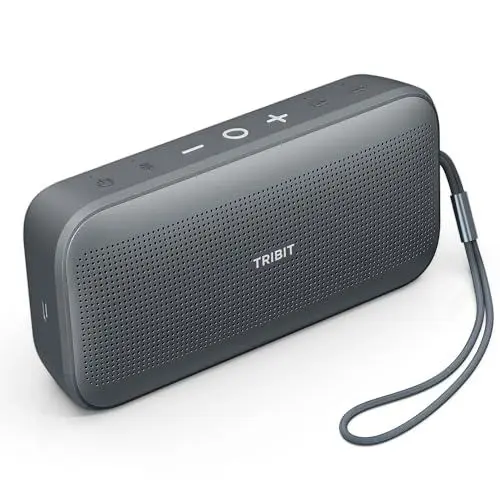Produktbild: Tribit StormBox Flow Tragbarer Bluetooth Lautsprecher, Lauterer Klang mit XBass, 30Std. Spielzeit, Kabelloser, IP67 Wasserdicht, 5.3, TWS,Außen für Reisen, Strand