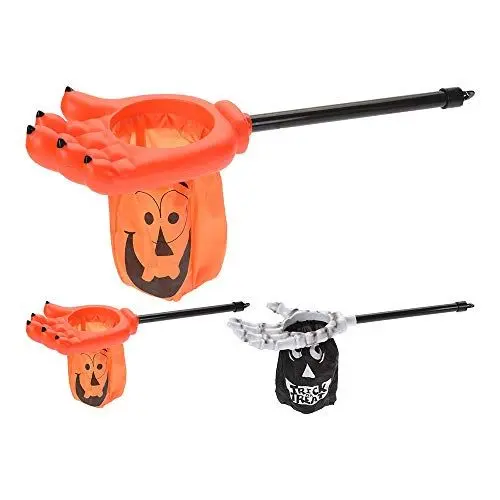 Produktbild: Trick Or Treat Klaue mit Tasche 72068 Kralle mit Beutel zum Auffangen von Süßigkeiten, Halloween, Mehrfarbig, bunt, Einheitsgröße