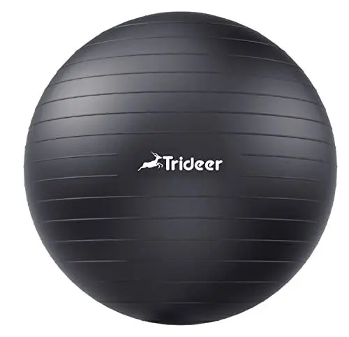 Produktbild: Trideer Dicker Gymnastikball Schwangerschaft, Pezziball, Anti-Burst Pilates Ball, 45-85 cm Sitzball Büro für Balance, Yoga als Fitness Kleingeräte und Balance Stuhl im Gym-Home-Büro