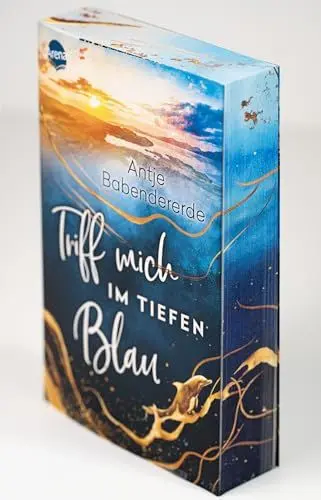 Produktbild: Triff mich im tiefen Blau: Gefühlvoller Liebesroman auf einer rau-romantischen Hebriden-Insel am Rande Schottlands (Mit Farbschnitt in 1. Auflage)