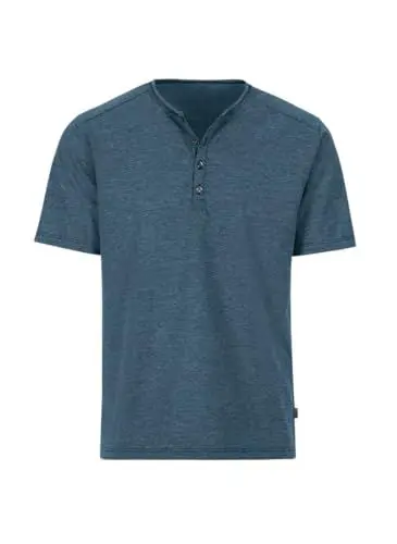 Produktbild: Trigema Herren T-Shirt mit Knopfleiste Deluxe Baumwolle