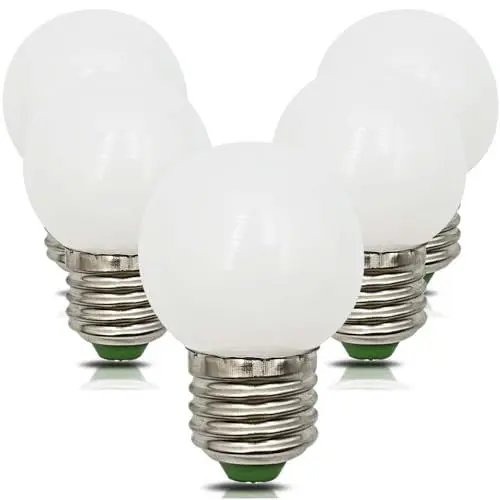 Produktbild: TRIJZHOU 5er Pack E27 LED Lampe 3w Ersetzt 30w Glühlampe 3000K Warmweiß 220V 230V 270Lumen G45 Bädern Wohnzimmer Klein Edison Schraube Lampe (MEHRWEG)