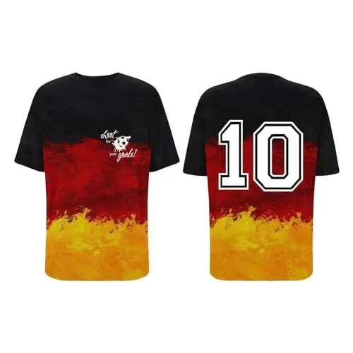 Produktbild: Trikot Deutschland EM 2024 T-Shirt - Zur Fußball Deutschland T-Shirt Germany, EM Trikot 2024 Deutschland Herren 2024 EM Deutschland Fanartikel Deutschland-Fanartikel