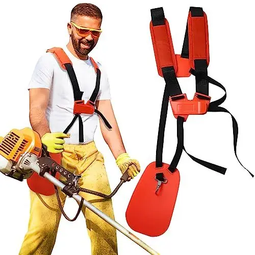 Produktbild: BESPORTBLE Rasentrimmer Schultergurt Doppelschultergurt FüR Motorsense, Freischneider ZubehöR, Orange, Oxford Stoff, FüR Outdoor