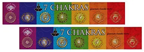 Produktbild: TRIMONTIUM RW84012 GTL Premium-Masala-Räucherstäbchen Duo-Pack (2 x 15 G) 7 Chakras/7 Chakren, Kräuter, Gummen, Harze, Wurzeln, ätherische Öle, Natur, 21.5 x 8 x 1.9 cm