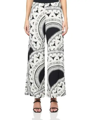 Produktbild: Trina Turk Bedruckte Jersey-Hose für Damen, Mehrfarbig/Meereswellen (Ocean Tides), XX-Large