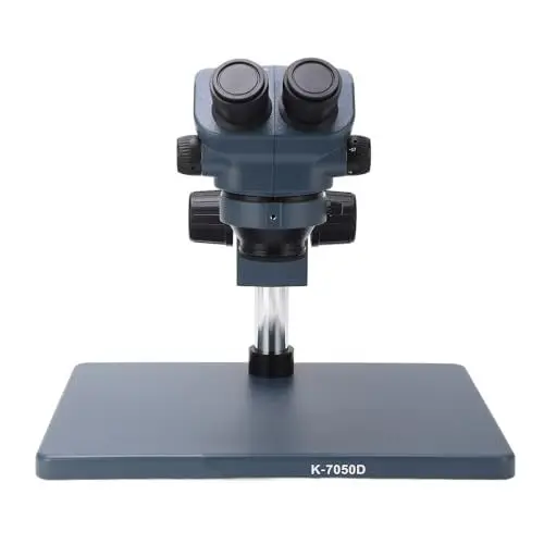 Produktbild: Trinokulares Stereomikroskop, Horizontaler Doppelschaltknopf, Professionelles Lötmikroskop, Doppelte Dioptrieneinstellung für die Schmuckreparatur