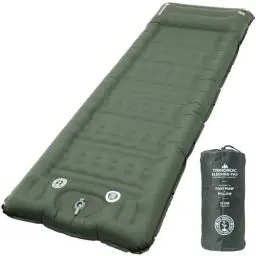 Produktbild: Trinordic Extradicke Aufblasbare Isomatte - 12cm Dick & 70cm Breit mit Fußpumpe & Kissen - Camping Luftmatratze mit Kleines Packmaß für Outdoor, Wandern & Bikepacking