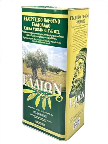 Produktbild: Trinovi Elmar Extra Vergine Olivenöl Kreta - Erste Qualität - 5 Liter- Direkt aus Oliven gewonnen, Die mit Einem Speziellen Verfahren Behandelt Wurden - Kaltgepresst - Elaion aus Griechenland