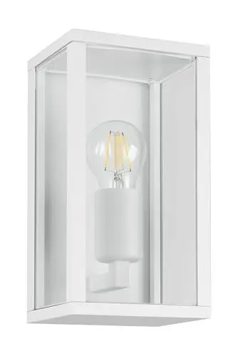 Produktbild: Trio Leuchten Außen Wandleuchte Garonne 201860131, Aluminium Druckguss weiß matt, Glas, exkl. 1x E27