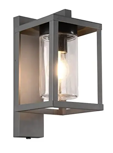 Produktbild: Trio Leuchten Außen Wandleuchte Lunga 212060142, Aluminium Druckguss, Glas, exkl. 1x E27, Anthrazit