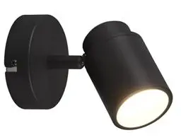 Produktbild: Trio Leuchten Bad Spot Angelo 880400132, Metall Schwarz matt, exklusiv Leuchtmittel 1x GU10