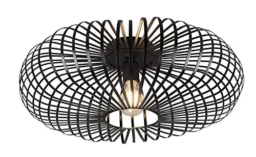 Produktbild: Trio Leuchten Deckenleuchte Johann 606905032, Metall Schwarz matt, exkl. Leuchtmittel 1x E27, Durchmesser 50cm