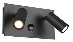 Produktbild: Trio Leuchten LED Außen Wandleuchte Tunga 222969242, Metall Anthrazit, inklusiv 2 x 3.5 Watt LED, Bewegungssensor