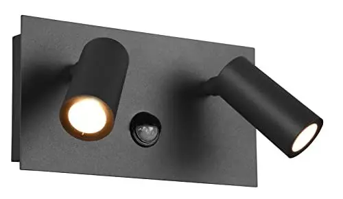 Produktbild: Trio Leuchten LED Außen Wandleuchte Tunga 222969242, Metall Anthrazit, inklusiv 2 x 3.5 Watt LED, Bewegungssensor
