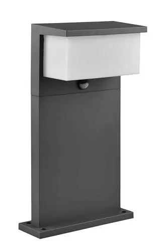 Produktbild: Trio Leuchten LED Außen Wegeleuchte Nestos 540969142, Aluminium Druckguss Anthrazit, Schirm Kunststoff Weiß, inkl. 13 Watt LED, Bewegungssensor