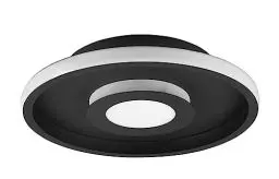 Produktbild: Trio Leuchten LED Badezimmer Deckenleuchte Ascari 680810332, Metall Schwarz matt, inkl. 28 Watt LED, Switch Dimmer