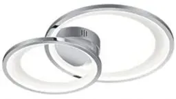 Produktbild: Trio Leuchten LED Deckenleuchte Granada 673810206, Metall Chrom/Weiß, inkl. 29 Watt LED, Switch Dimmer